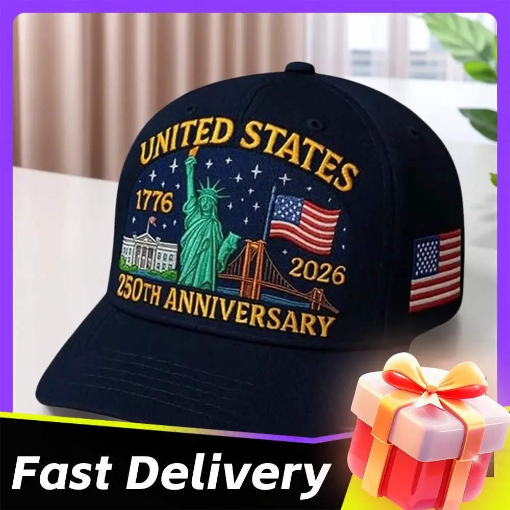 الرجال النساء قبعات البيسبول الولايات المتحدة 250th الذكرى قبعة قابل للتعديل الرجعية غسلها قبعة وطنية الولايات المتحدة 250th الذكرى الرياضة قبعة سائق الشاحنة #4