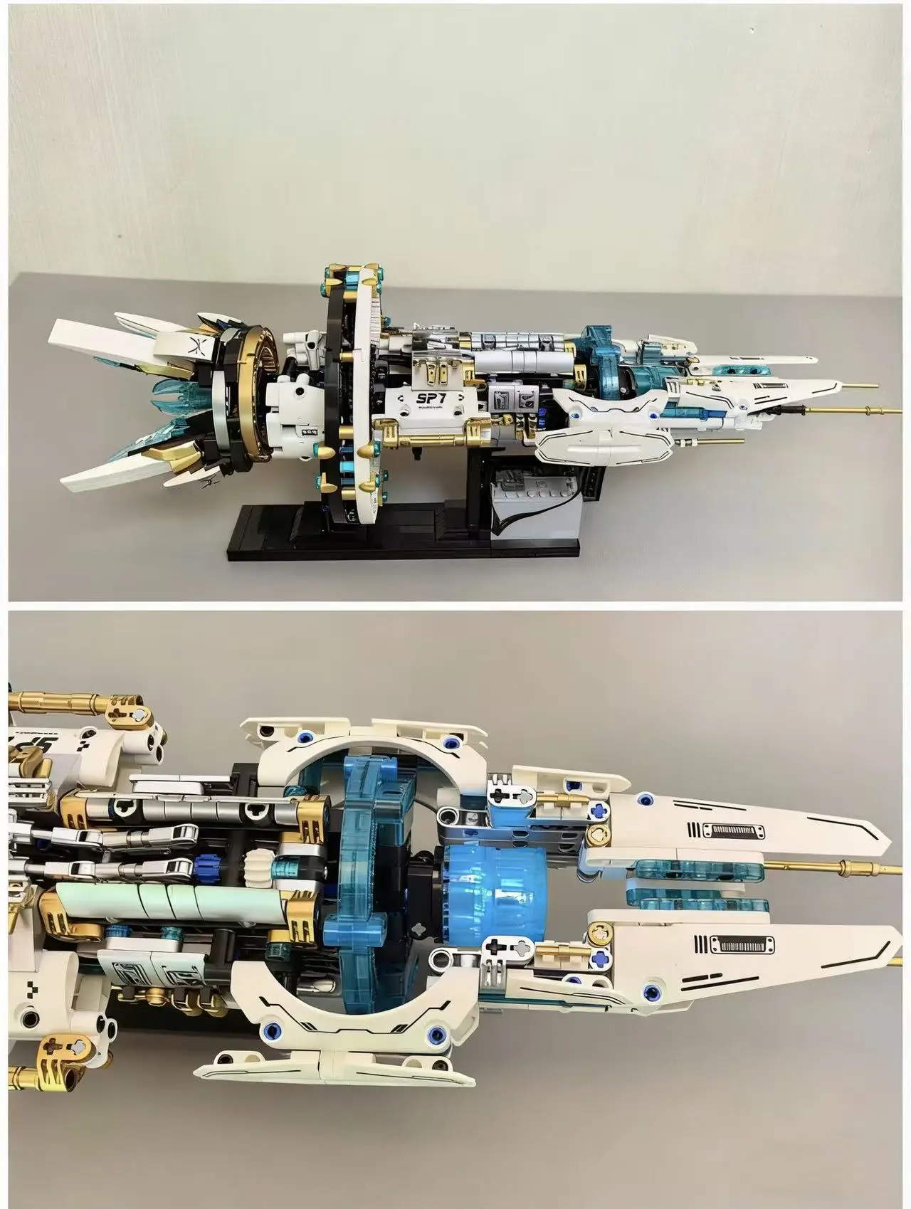 Interstellares Schlachtschiff Space Explorer Holz-Alien-Bausatz 3D-Modell für Erwachsene Geburtstagsgeschenk – Detail 2