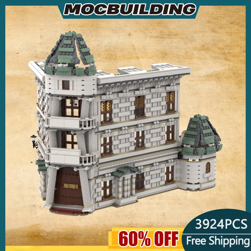 

Строительный блок MOC, Ландшафтная серия, блоки по технологии Bank And Diagon Alley Technology, Сборная модель «сделай сам», игрушка, праздничные детские подарки