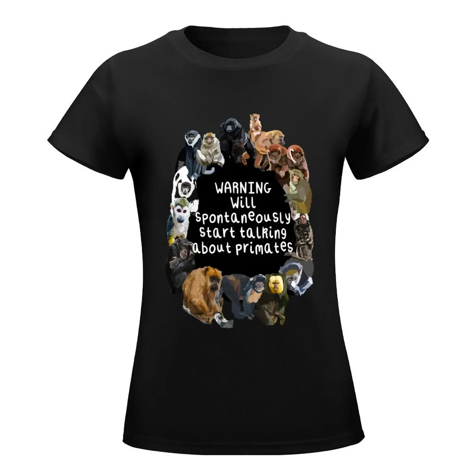 Will Spontaneously Start Talking About Primates T-Shirt cute tops clothes for woman