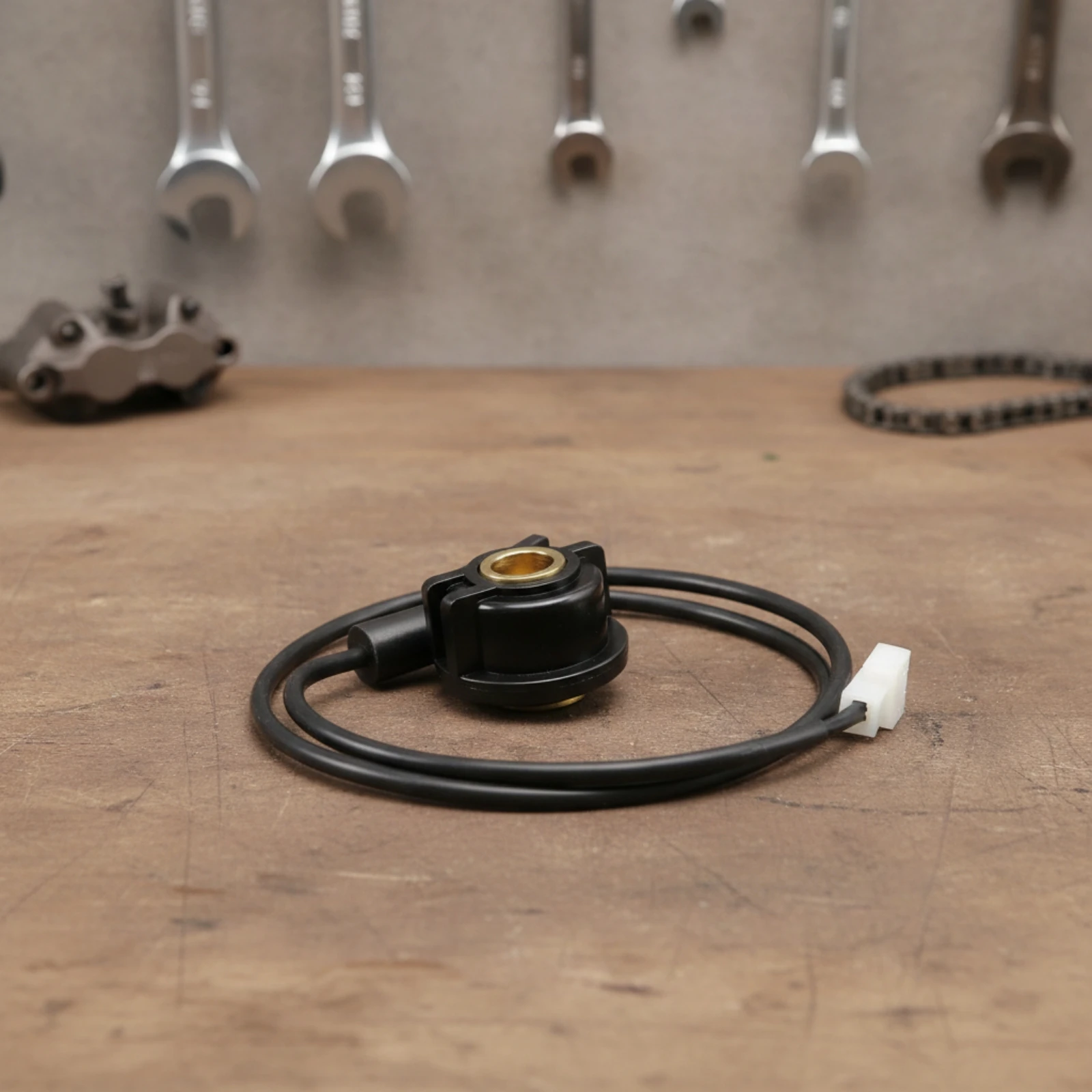 Motorcycle Speedometer Sensor High Reliability Speedometer Sensor with Cable Replacement Part Stable Long-Lasting