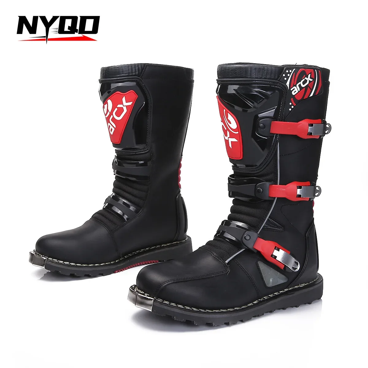 

Boots For Motorcyclist Man Cushioning Road Cycling Shoes Consolidate Stability Off Road Racing Boots Wear Resistant Botas Moto