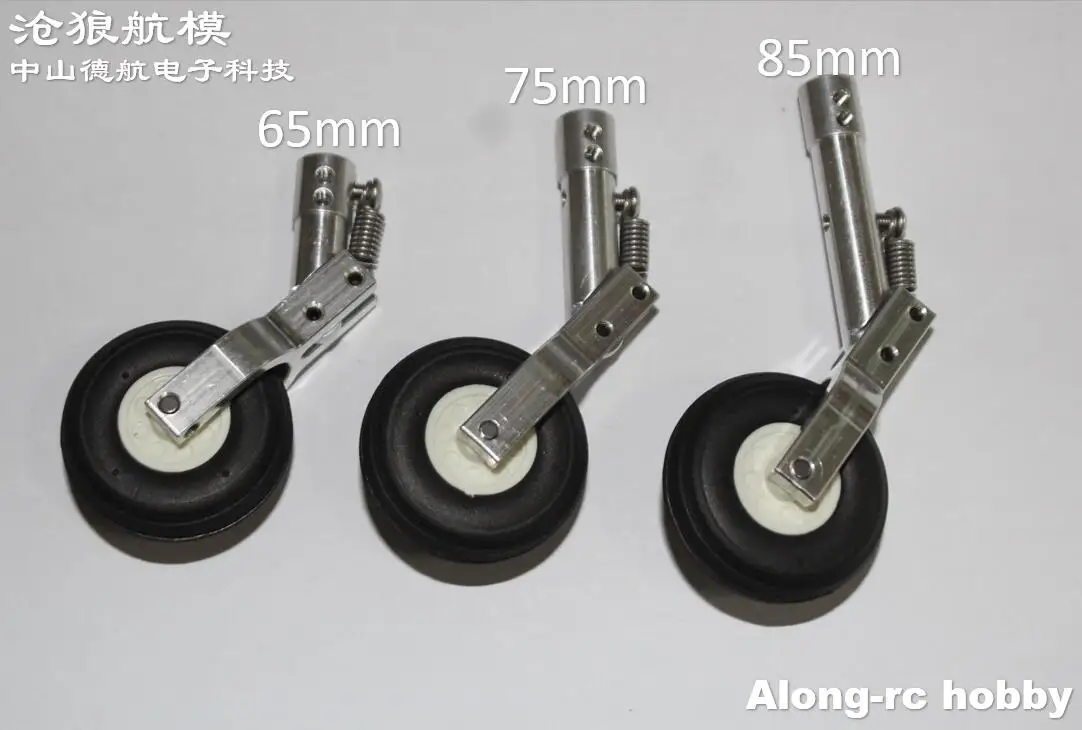 Höhe 65 75 85 mm Mini-Feder-Knielfahrwerk 1,5 Zoll Raddämpfung oder Nase einziehbares Teil RC-Modellflugzeug EDF-Flugzeug – Detail 4