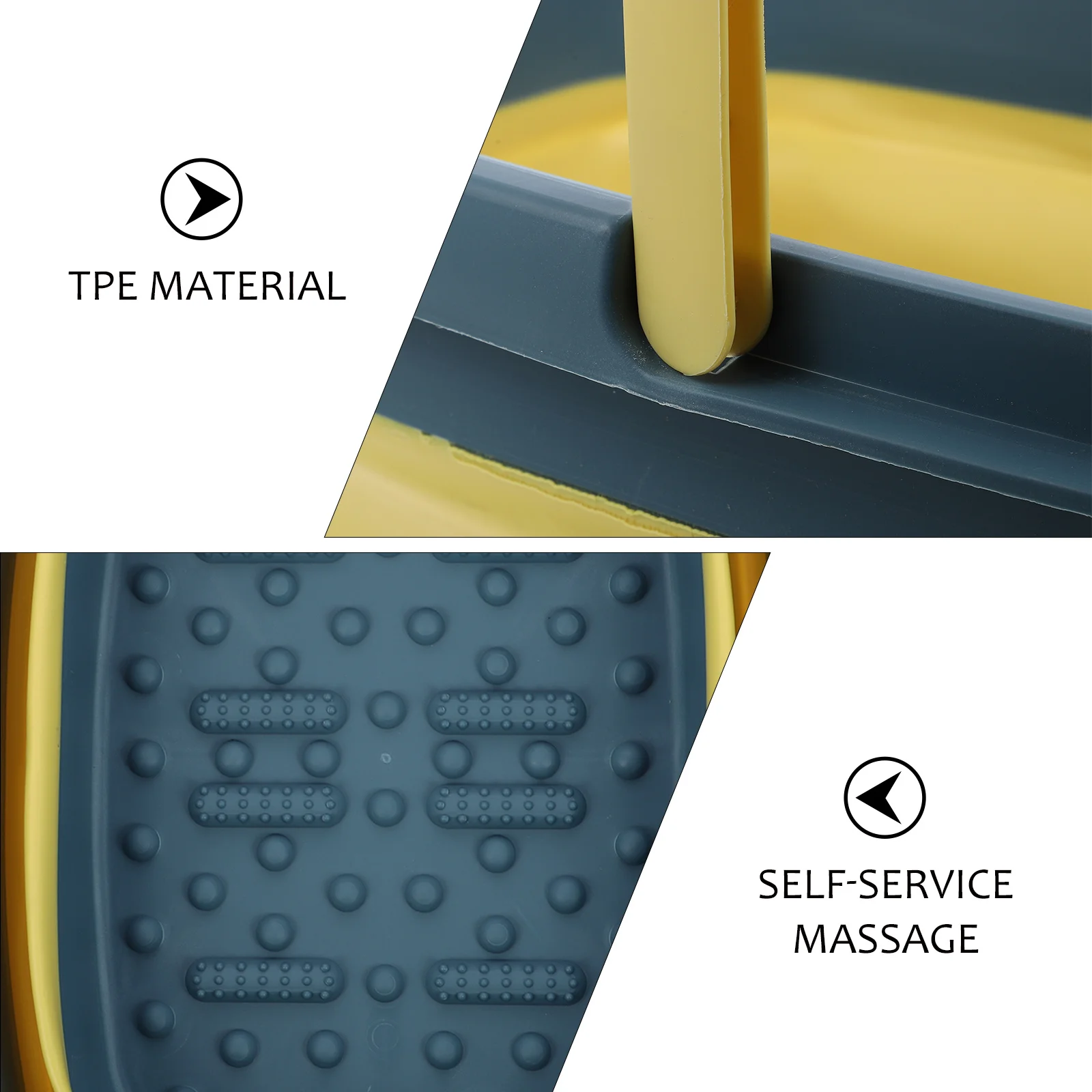 

1Pcs Foldable Foot Basin Durable Large Foot Soak Tub Comfortable Deep Barrel Massage Bucket Home Multi-Functional