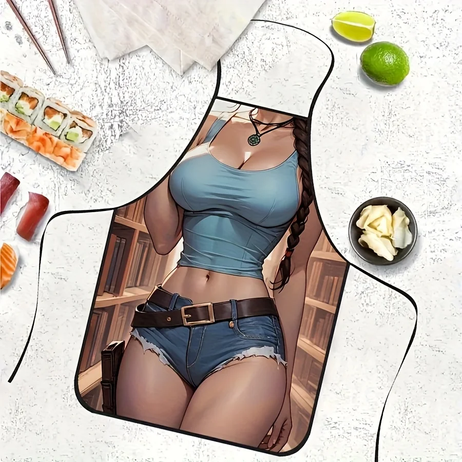 Waterproof Polyester Kitchen Apron Shorts, Fun Gag Gift