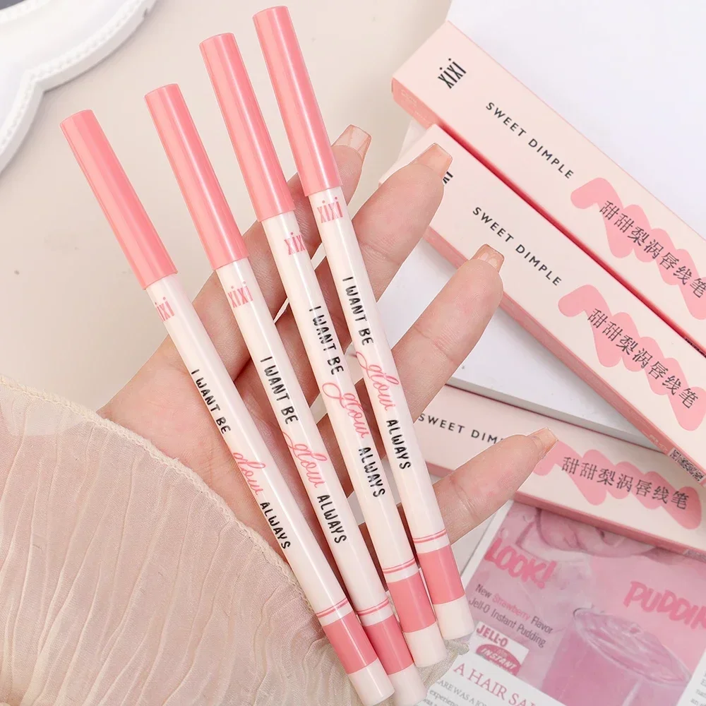 Waterproof Matte Lip Liner Pen 3D Lips Makeup Long Lasting Smooth Nude Pink Sexy Lip Tint Contouring Lipstick Pencil Cosmetics