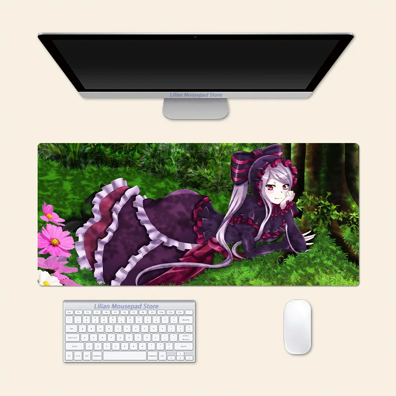 Sexy Shalltear Bloodfallen Anime Large Mouse Pad Office Mousepad Creative Game Desk Mat Gift