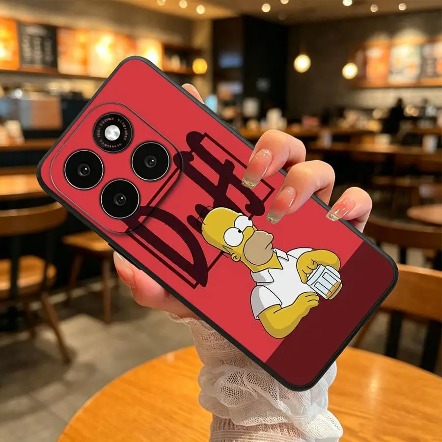 Cartoon Simpson Case for Motorola G96 G22 G50 G71 Edge 70 50 40 20 Pro 30 Lite S30 G32 G51 G73 G60s G53 G30 G52 G85 G86 Phone view 3