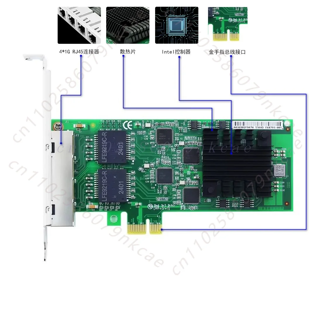 For Intel I210-T4 quad port Gigabit 210T1 single network interface card