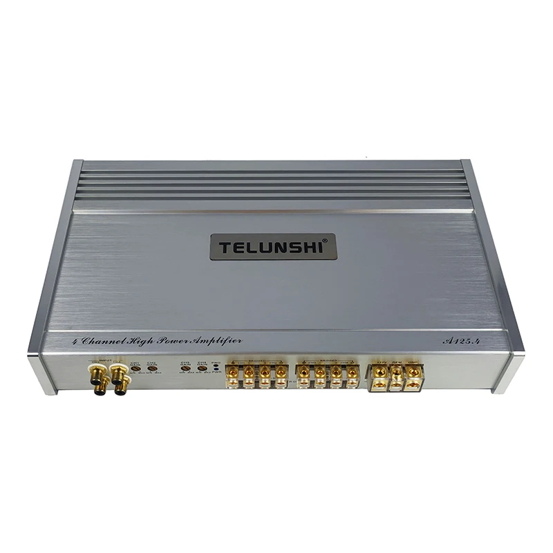 Amp 4 Channel AB Car Subwoofer Amplifier 12V American Market Sound System with Crossovers Car Sound Amplifier 4 Channel Stereo