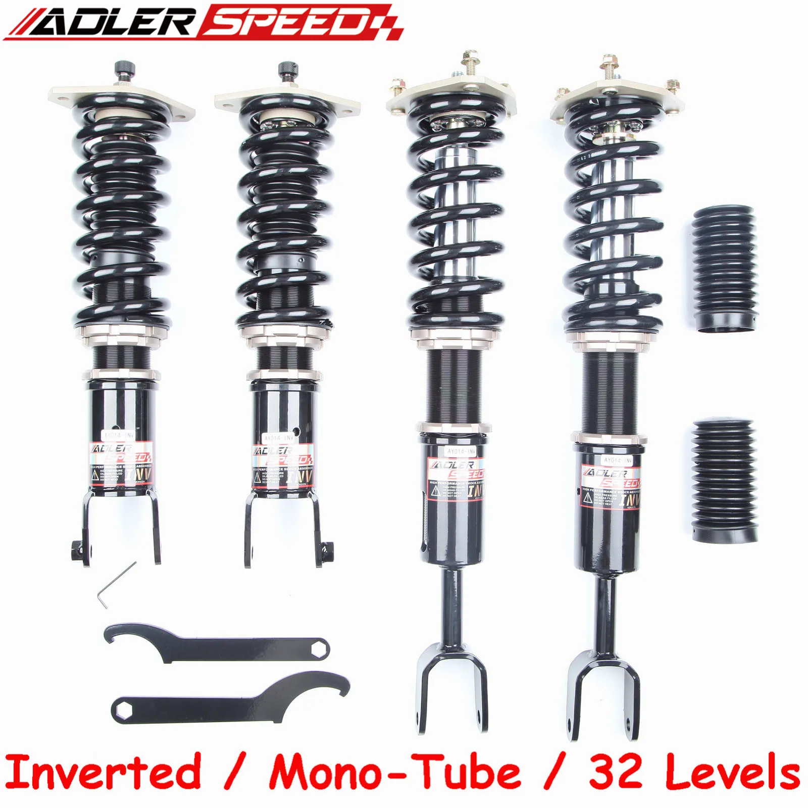 ADLERSPEED COILOVERS KIT INVERTED SHOCKS 32 WAYS FOR For Nissan G35 Sedan 2003-06  For Nissan G35 Coupe 2003-07 For Nissan 35