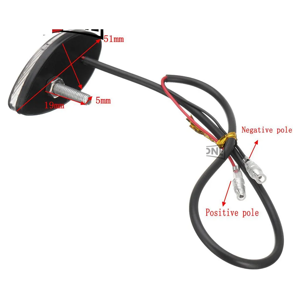 4pcs Motorcycle Side LED Lights, Small Monster Turn Signal Lights, MSX125 Large Displacement LED Lighting Decoration