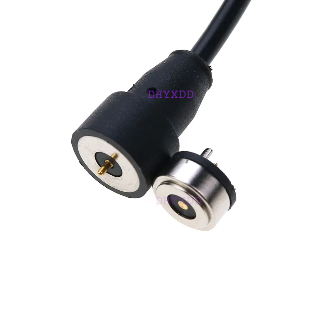 1Set Magnet Spring-Loaded Pogo Pin Connector to Fast Charging Magnetic Data Cable 24V 2A Power Cord 1.5 Meter USB Adapter