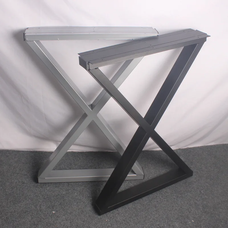 Creative and simple conference desk feet legs table frame X type,workbench frame, hardware table legs