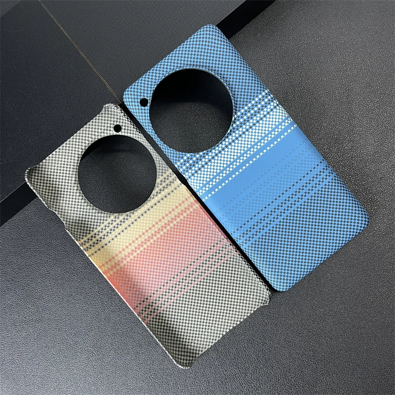 Business Half Pack Carbon Fiber Plastic Phone Case Suitable for Oneplus ACE 2 3 Pro 12 Kevlar Pattern Shockproof Bumper PC Cover