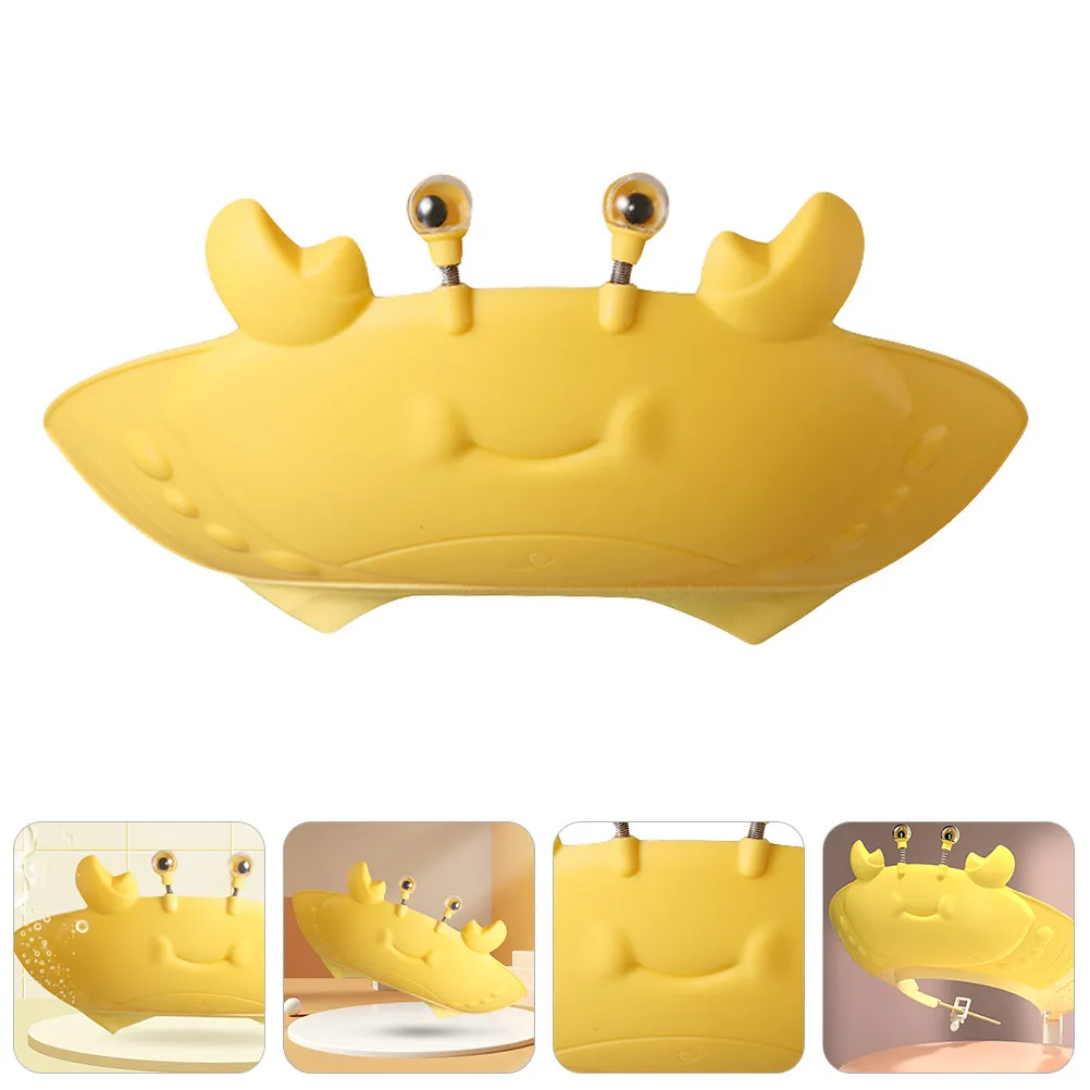 Cartoon Crab Shampoo Hat Kids Bathing Hat Baby Hair Washing Cap Bath Shower Ear Protector Baby Shower Gift Shampoo Caps