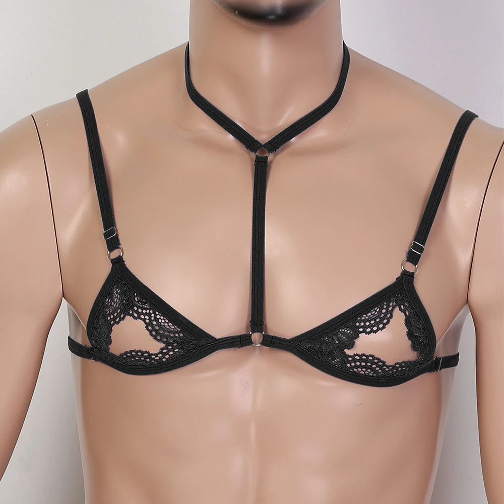 

Совершенно новый высококачественный мужской атласный бюстгальтер, нижнее белье, разноцветный нейлоновый сексуальный пуловер, искушение, регулируемый слинг