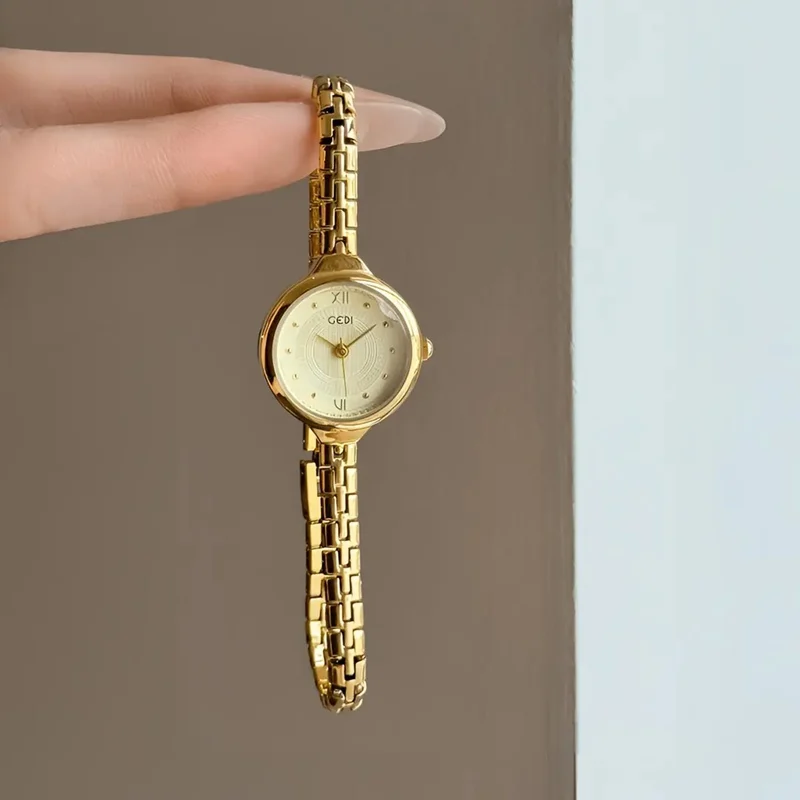 

2025 Luxury Ladies' Watch High-Quality Women's Timepiece Gold-Tone Delicate Bracelet Premium Water-Resistant Quartz Watch
