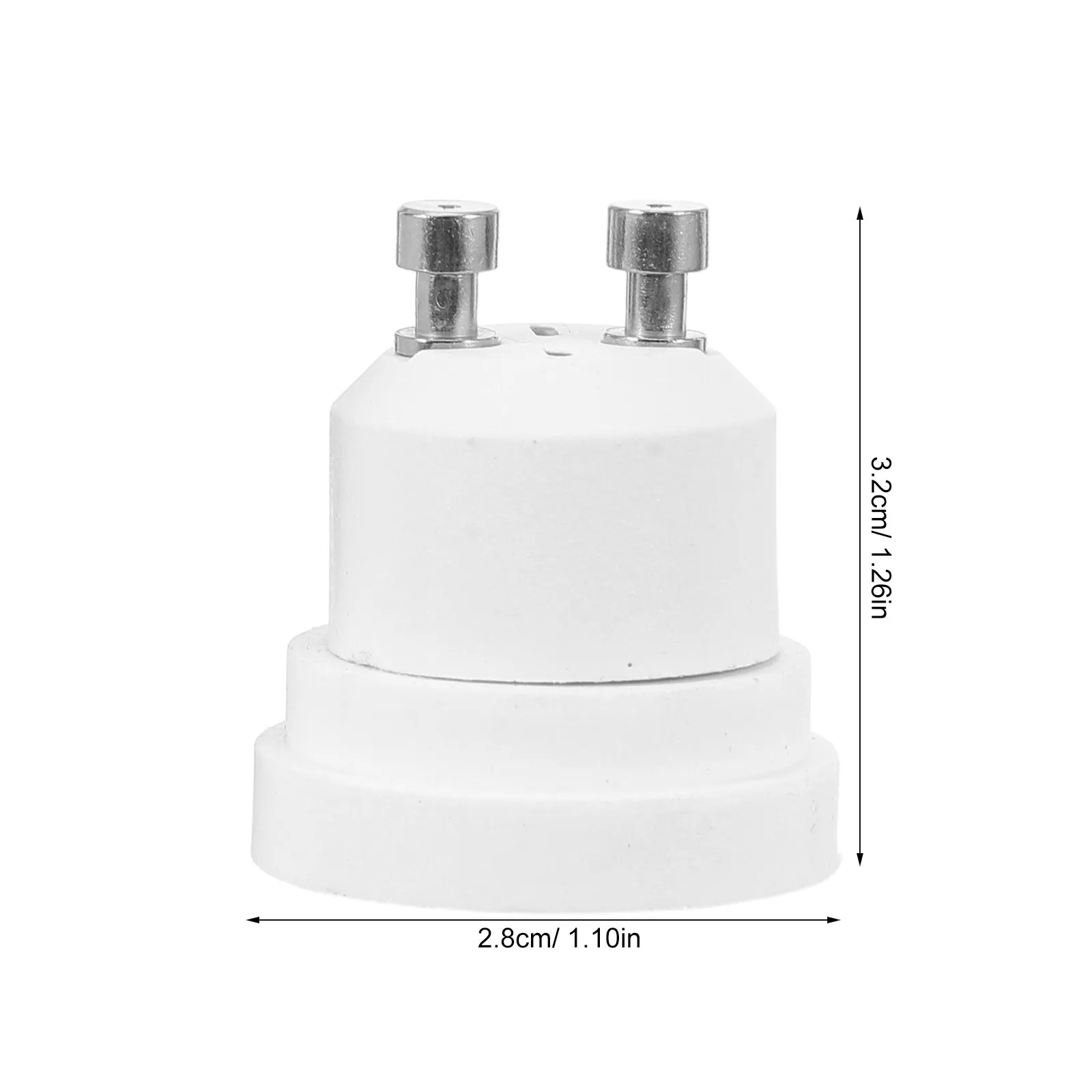 4Pcs Gu10 to E12 Socket Adapter Base Converter Stable Screw Holder for LED Bulb Lighting Gu10 to E12 Converter