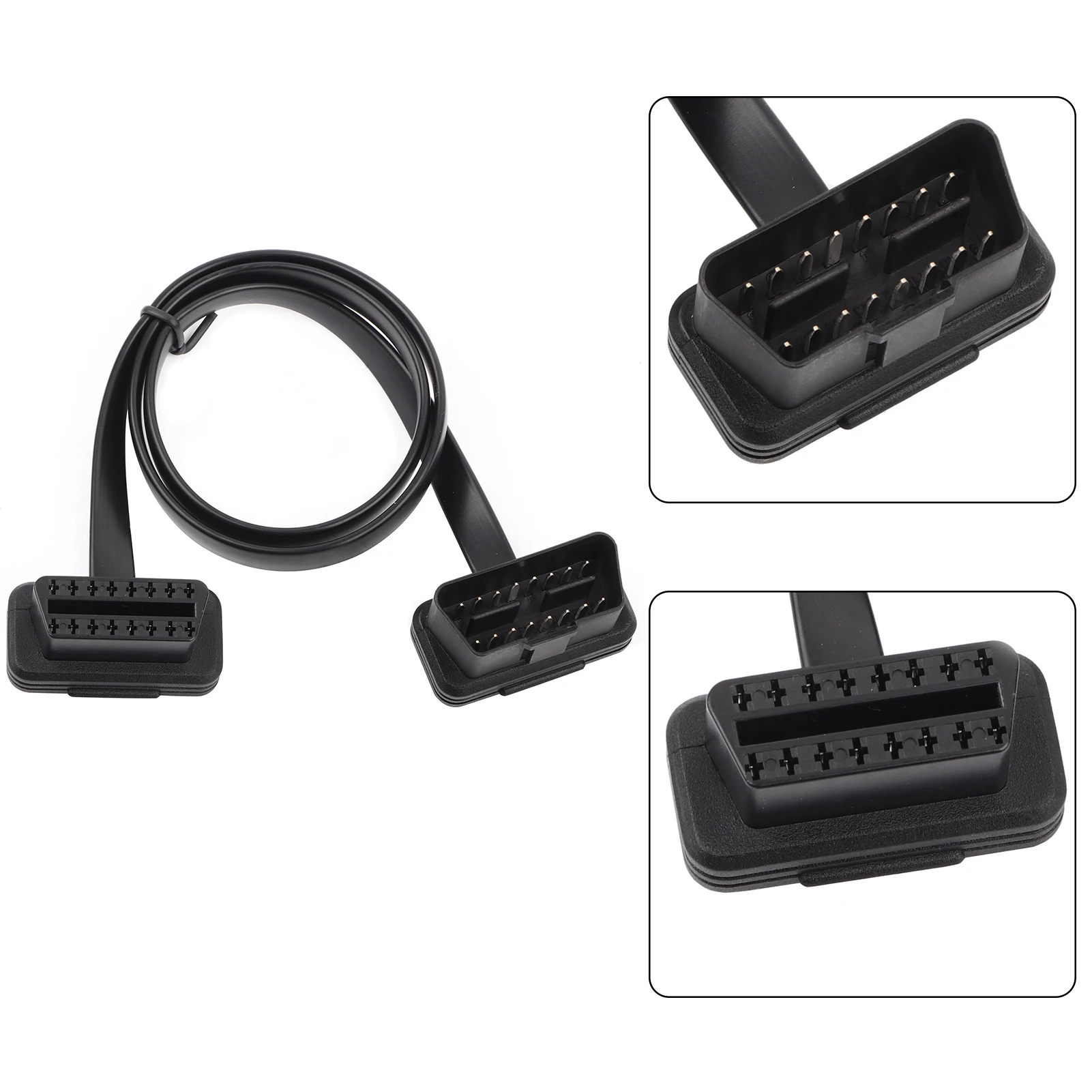 Car  16-Pin Male to Female Extension Cable Diagnostic Adapter Automotive Accessory