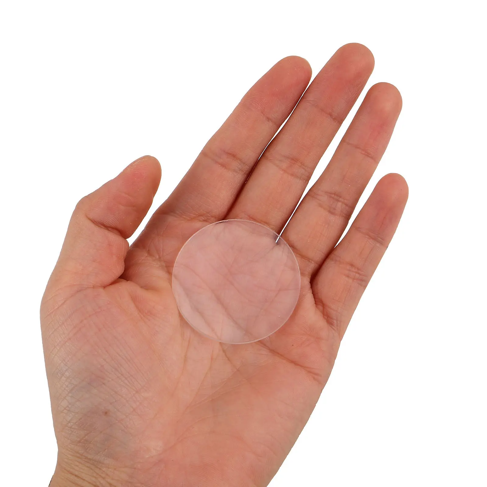 

50 шт. стеклянных колпаков для точечных светильников, прозрачные линзы для круглых встраиваемых светильников, аксессуары для потолочных светильников в ванную комнату