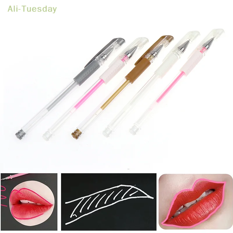 1PC Brow Pen Skin Pen Waterproof sopracciglio Lip Tattoo Gel Marker Pen per Microblading sopracciglio Lip Scribe PMU Tool