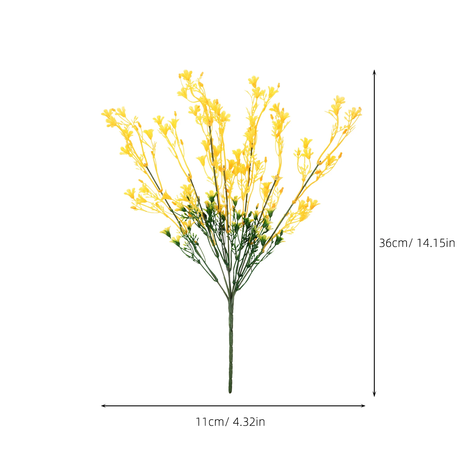 

6Pcs Simulated Canola Flowers Home Decorative Artificial Flowers for DIY Crafts Fake Flower Decorations