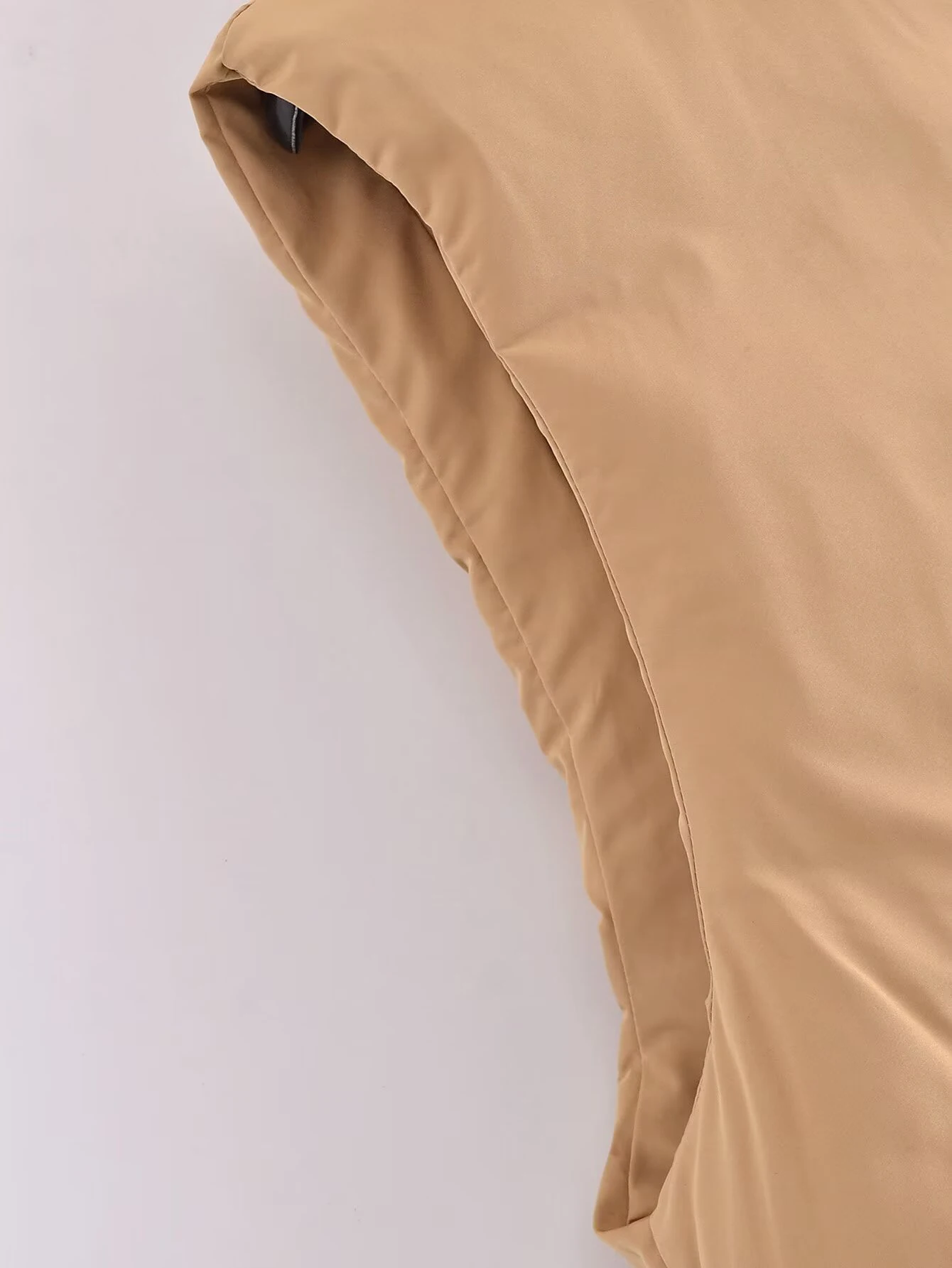 ZERAINS 2025 Autumn/Winter New Women's Commuter Stand Collar Sleeveless Vest Versatile Warm Short Cotton Jacket