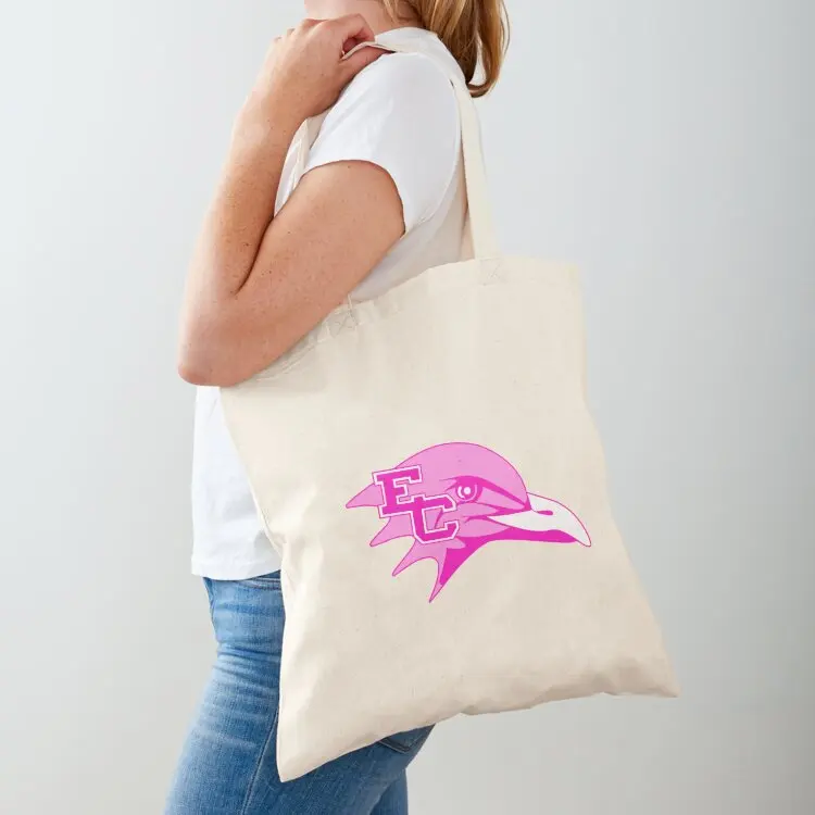 

Endicott College Pink Logo Tote Bag university shopper bag custom canvas bag tote men's