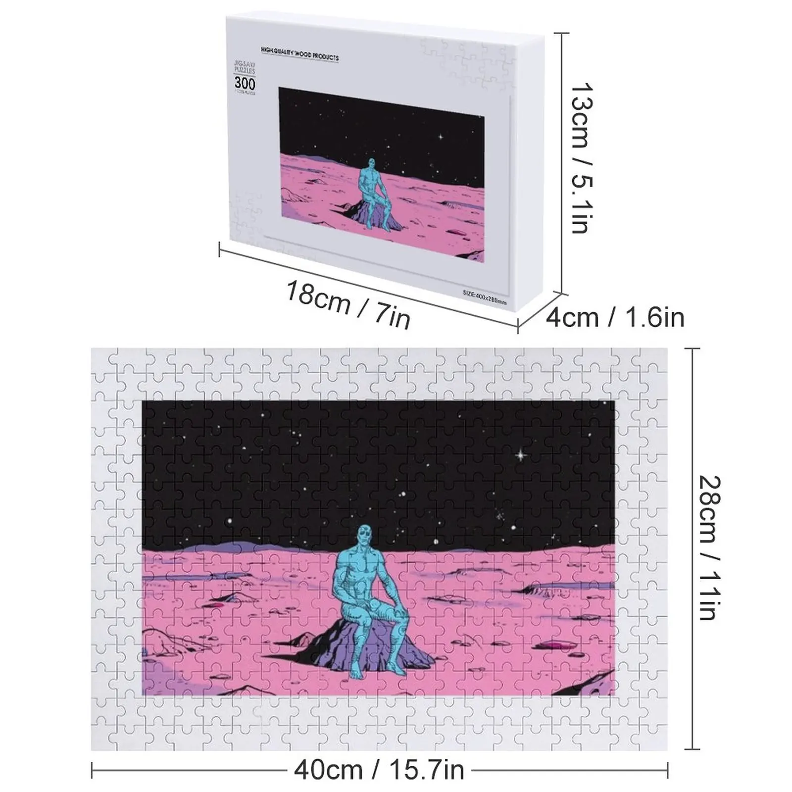 The Watchmen - Dr Manhattan Jigsaw Puzzle in legno per adulti Animali in legno Puzzle giocattolo per bambini