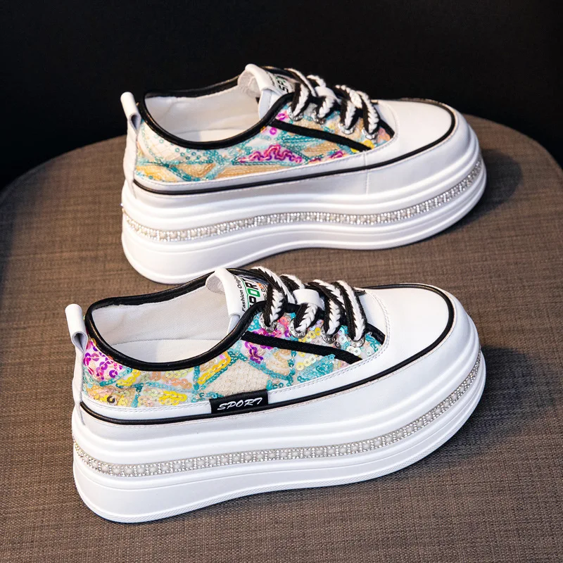 

Женские сандалии 8 см, летняя обувь на танкетке, сетчатые кроссовки, туфли-лодочки на шнуровке, шлепанцы, женские тапочки, дышащие Zapatos De Mujer