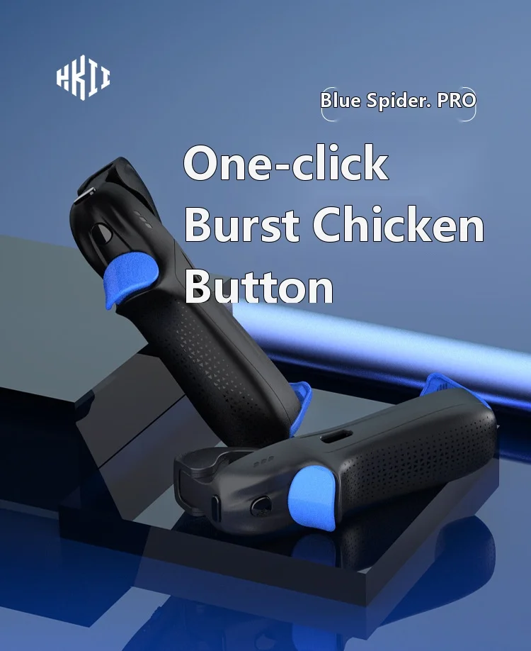 1PC Phantom Z2 Blue Spider Pro Bluetooth Mobile Game Controller Pulse Buttons Custom Macro Rapid Trigger Gamepad for iOS Android