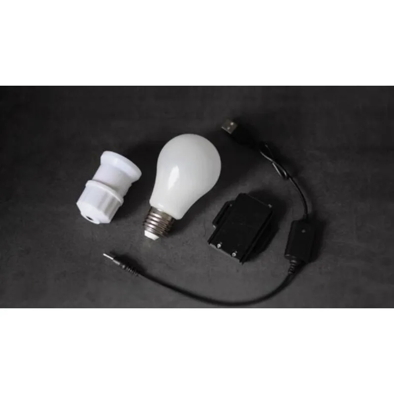 Light Anywhere Remote Control Light Bulb Magic Trick Prop Super Bright Stage Magic Gimmick Close Up Illusion for Magicians