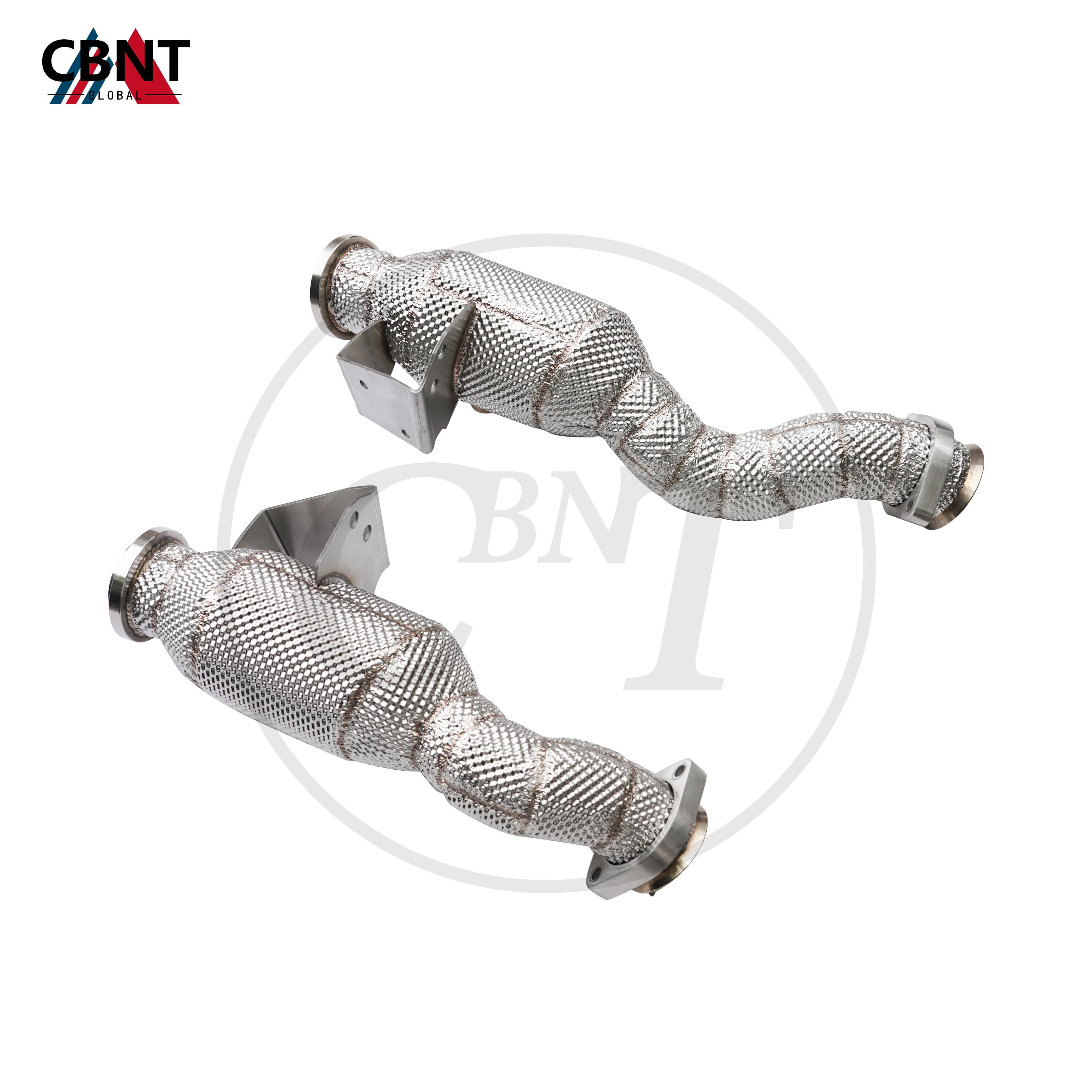 

CBNT for Mercedes Benz E43 C43 GLC43 GLE43 Exhaust-headers Exhaust System Catted/Catless Downpipe with Heat Shield Exhaust-pipe