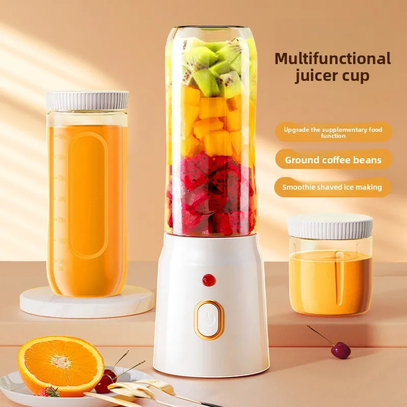 New Portable Rechargeable Mini Juicer: Multi-Functional for Home Use, Suitable for Baby Food, Ice Crushing, Juice Making