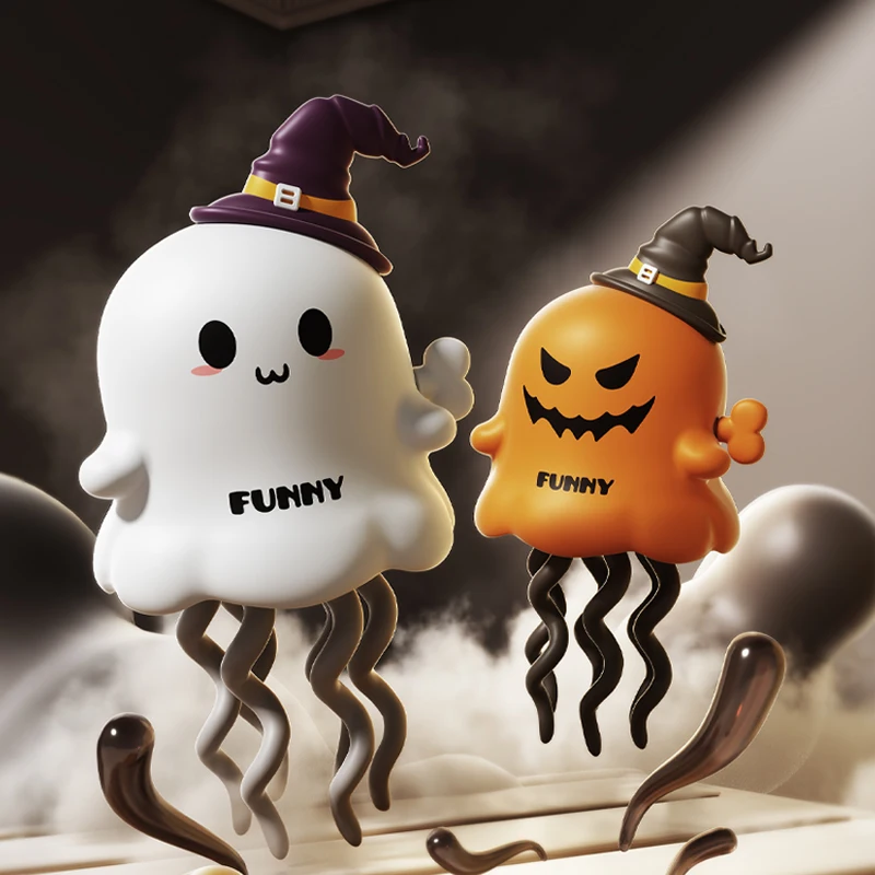 Clockwork Dancing Ghosts & Corn Kids Interactive Baby Crawling Toy Cartoon Pet Dance Toy for Halloween Christmas Gifts