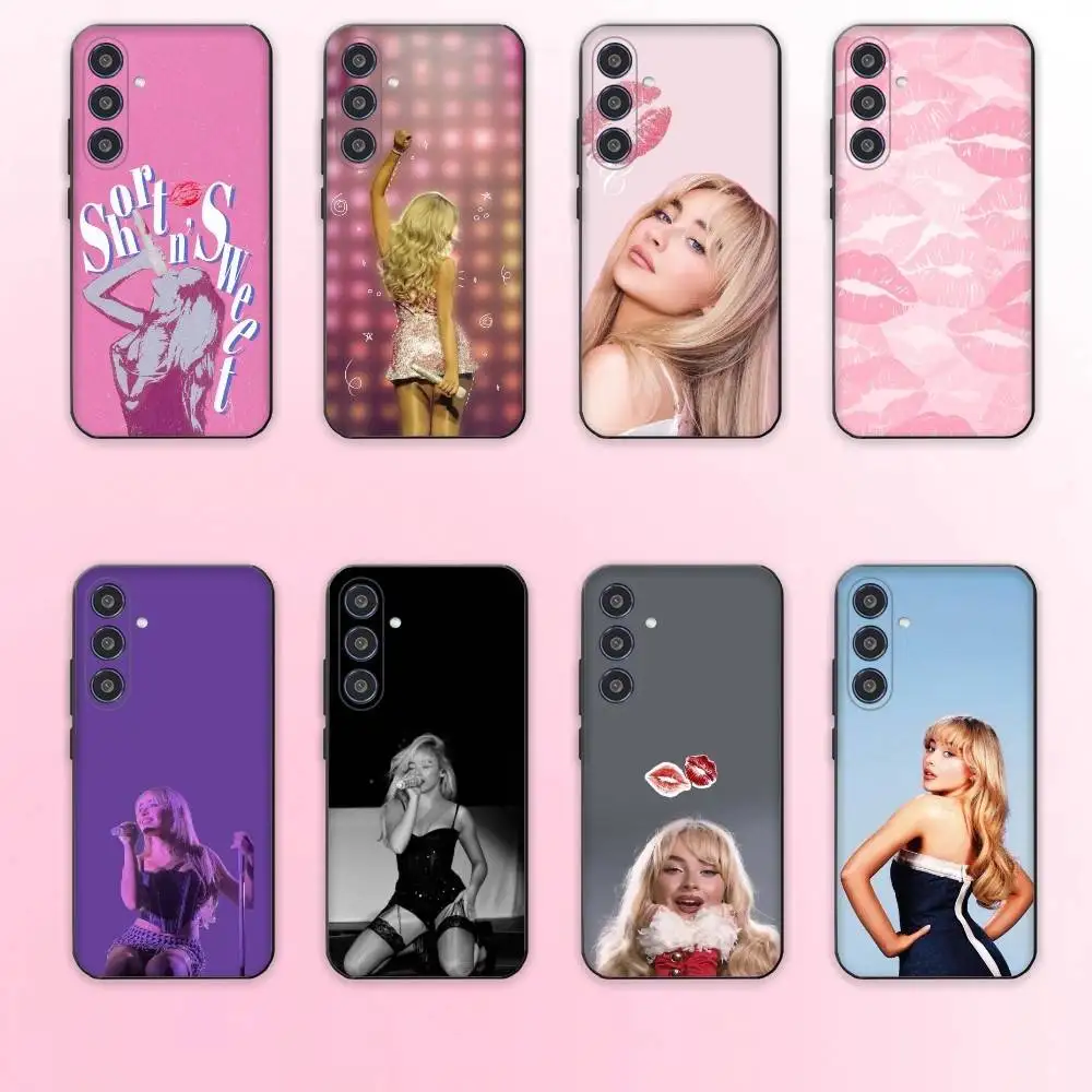 

Singer S-Sabrina Carpenter Phone Case For Samsung Galaxy A73,A72,A71,A70,A53,A52,A51,Others Soft Black Cover