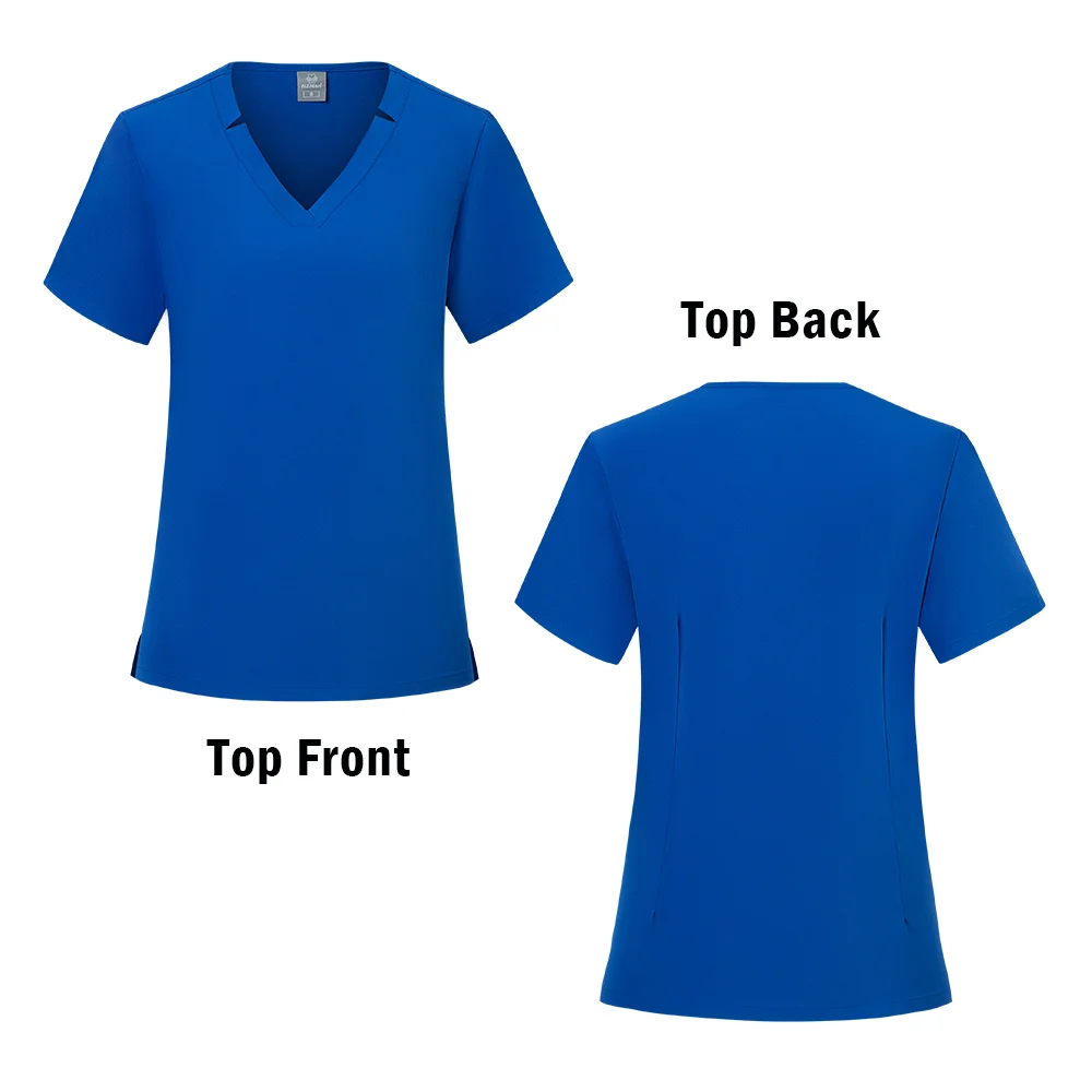 Medico Infermiere Uniformi chirurgiche Donna Scrub Set Salone di bellezza Abbigliamento da lavoro Scrub clinico Top-Pantaloni SPA Tunica infermieristica Tuta