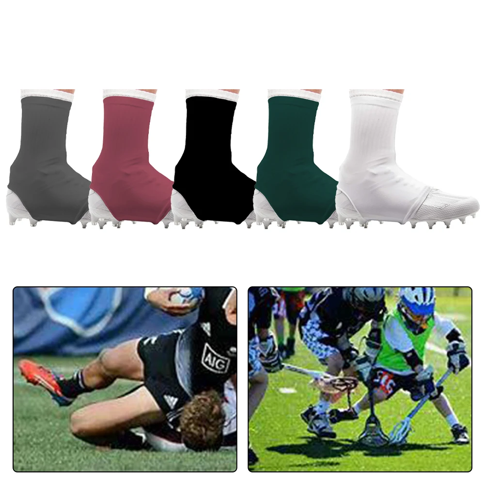 1 Pair Cleat Sleeves For Soccer Baseball And Softball Football Cleat Spats Teenager Adults Spats Football Cleat Cover Brand New