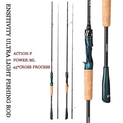 Mavllos Glorious Carp Fishing Rod, Fast Carbon ML Tip,1.98m-2.4m Lure 4-12g 5-21lb Trout Fishing Bass Casting Spinning Rod
