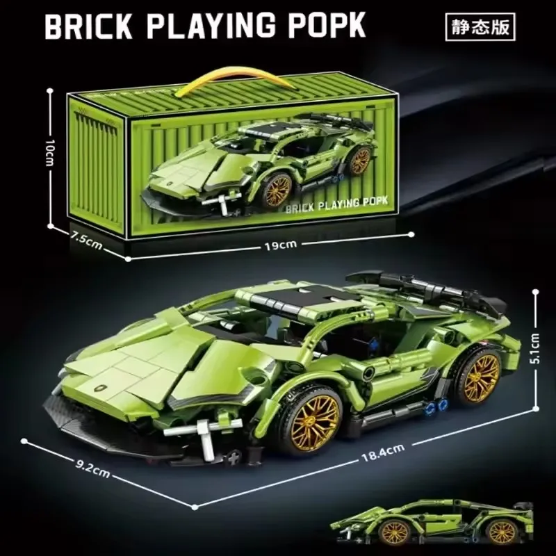 Hot Technology Bouwstenen Racing Sport Hoge snelheid automodel Stadsmachines Super Brick Puzzelspeelgoed Volwassen cadeau Speelgoed voor volwassenen