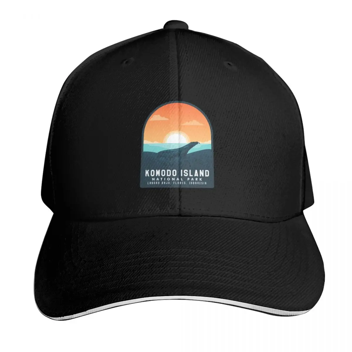 Komodo Island National Park Indonesia Baseball Cap Outdoor Golf Running Hiking Summer Beach Travel Streetwear Hip Hop Trendy