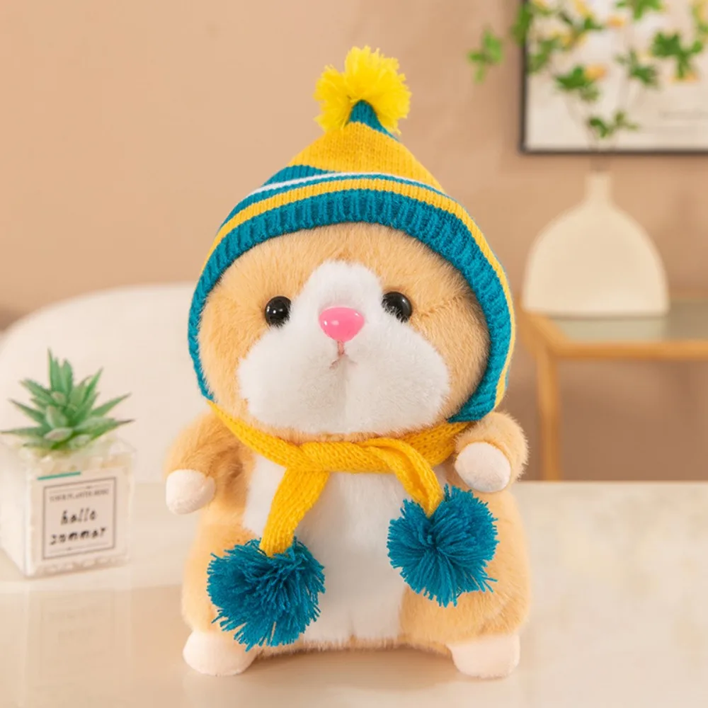 

PP Cotton Hamster Plush Toy Soft Collection Plush Hamster Doll Ins Comfortable Hamster Stuffed Plushie Doll Decorate Present