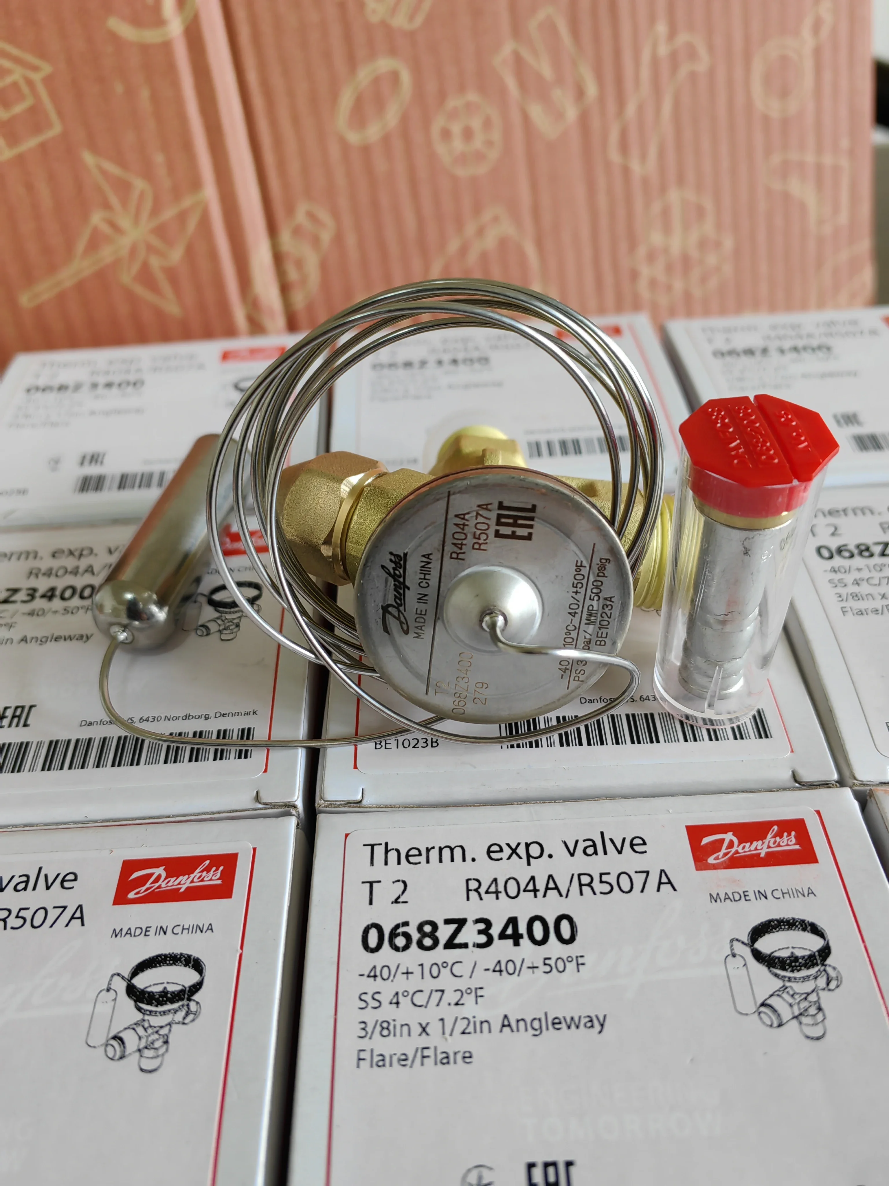 

New Expansion Valve T2 R404A/R507A Therm Exp Valve 3/8" X 1/2" 068Z3400