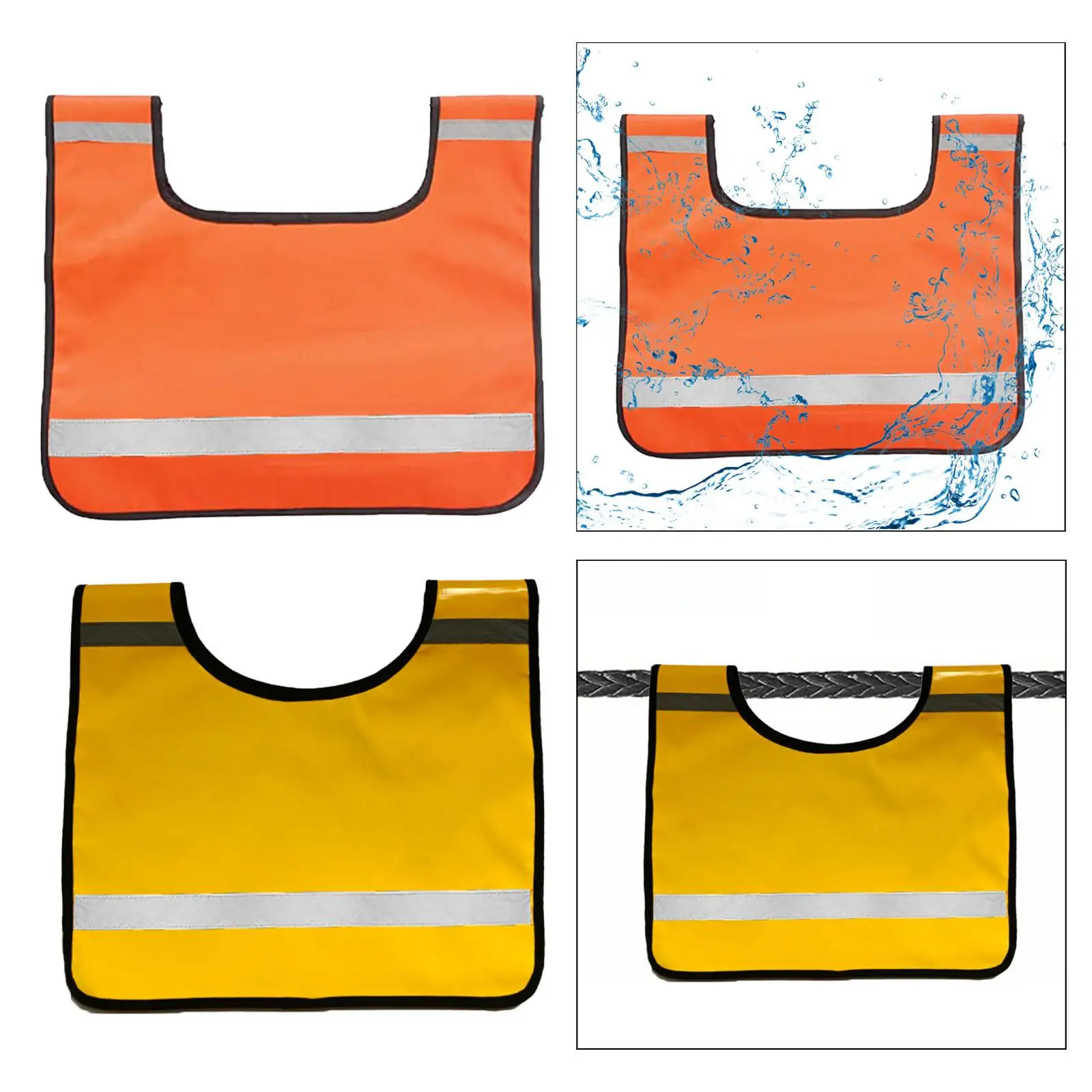 

High Visibility Winch Cable Damper Rugged PVC Recovery Line Dampener with Pockets for Emergency Towing