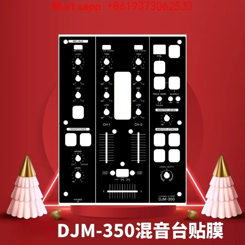 pellicola-protettiva-per-mixer-djm350-adesivo-nero-in-pvc-colore-originale