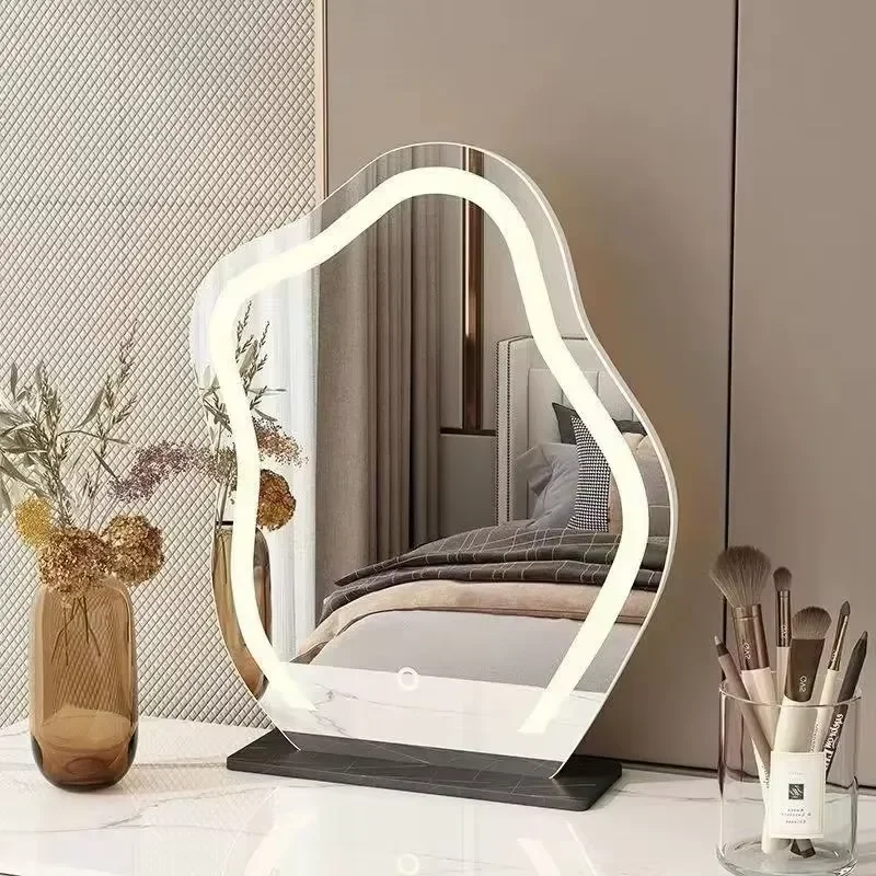 Intelligent Modern Touch Frameless Bathroom Mirror Three Color Dimmable LED Light IP65 Waterproof for Salon Hotel Villa