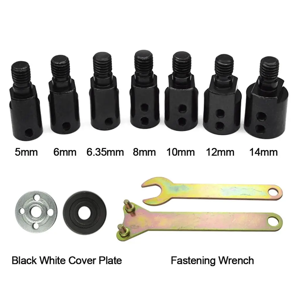 M10 5/6/8/10/12/14mm Drill Accessories Coupler Motor Shaft Adapter Saw Blade Adapter Connecting Rod Sleeve Grinding Polishing