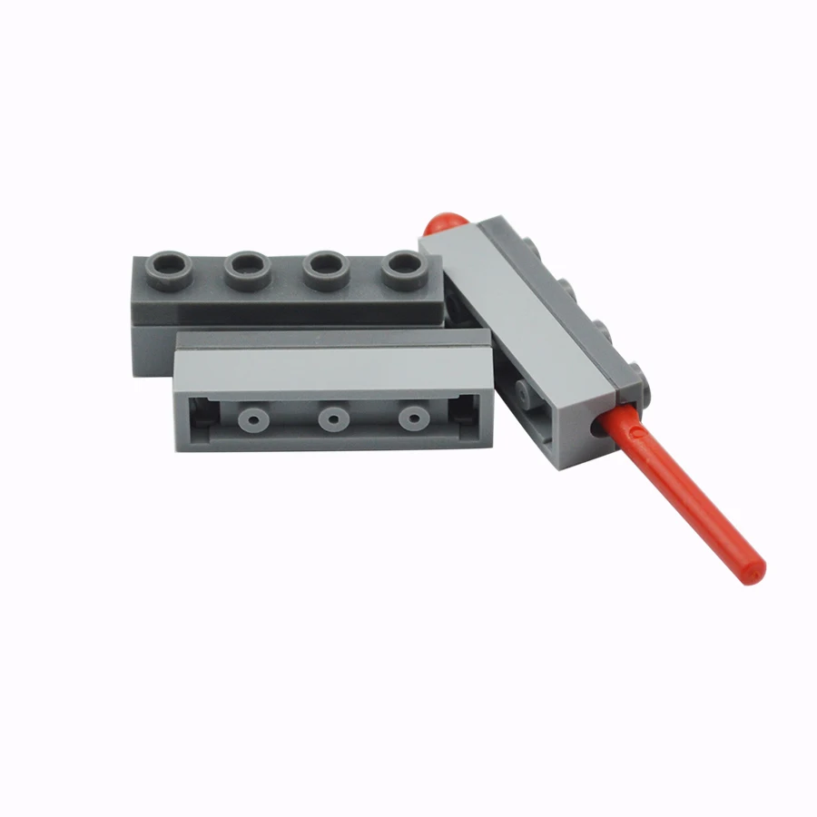 Technical 1x4 Launcher Building Block +8L Bullet Spring Shooting Weapon Thick Brick Shooter Dart MOC Toy Fit 15301 15303 15400