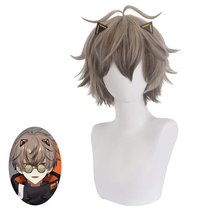 

Short Fluffy Synthetic Wig Layered Spiky Cosplay Hair for Costume Party Daily Use Heat Resistant Fiber